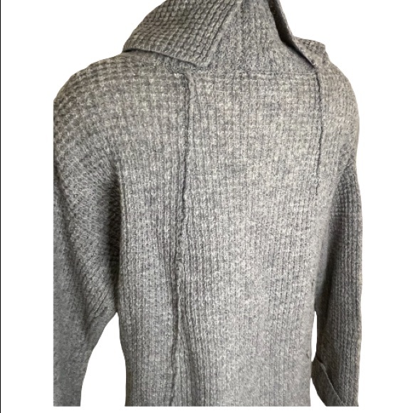 Free People Grey Sidewinder Cowl Neck Oversized Sweater Small - Picture 7 of 10